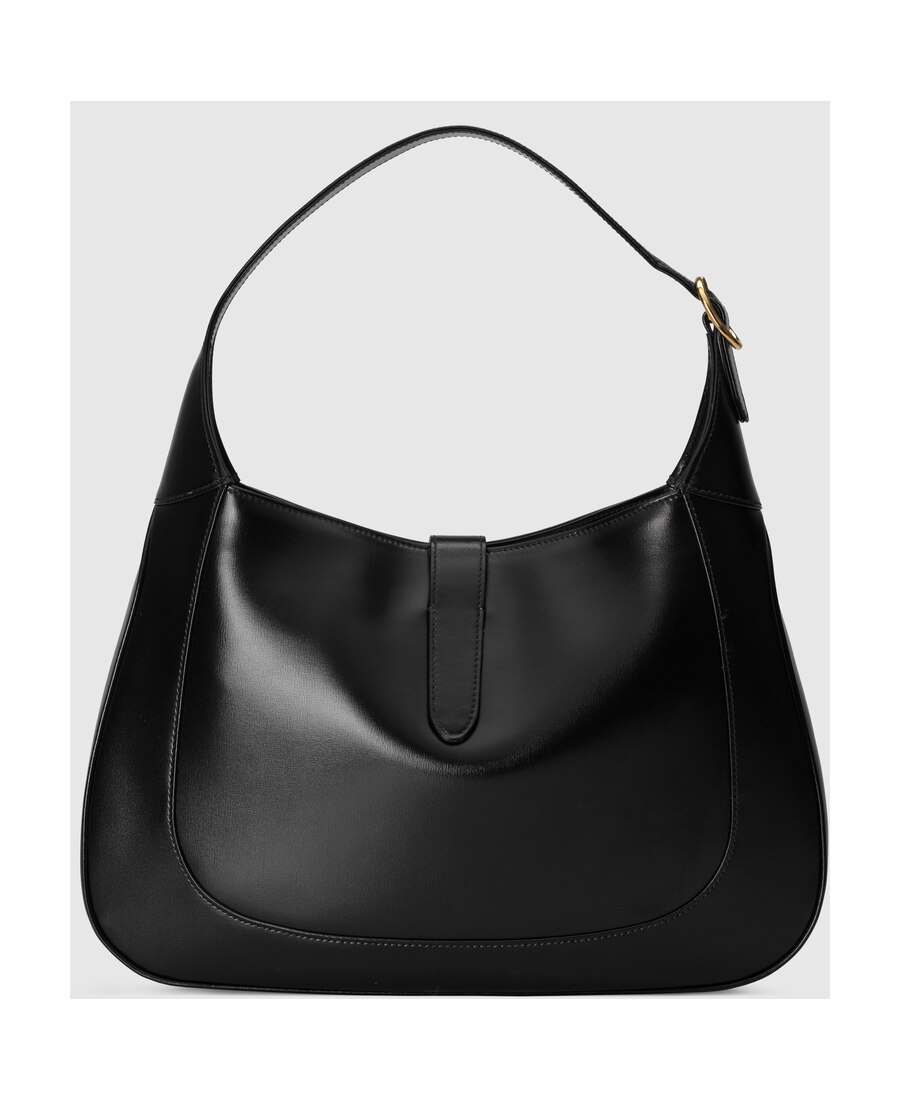 Gucci Women Jackie 1961 Medium Leather Shoulder Bag In Black