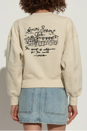 Amiri Resort Club Cotton Sweatshirt In Nude