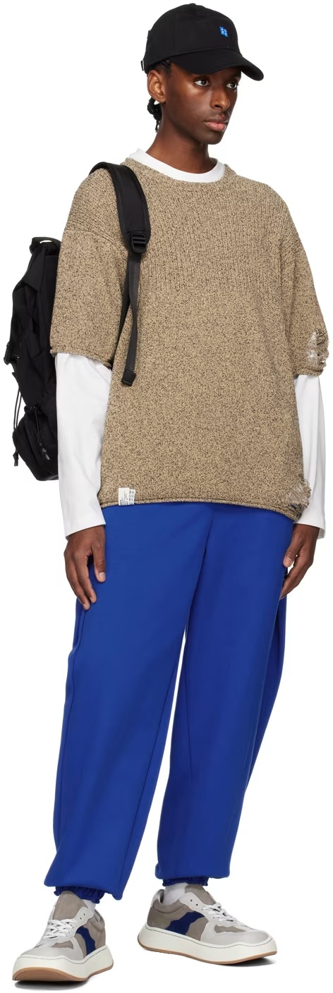 Ader Error Torn T-shirt In Brown