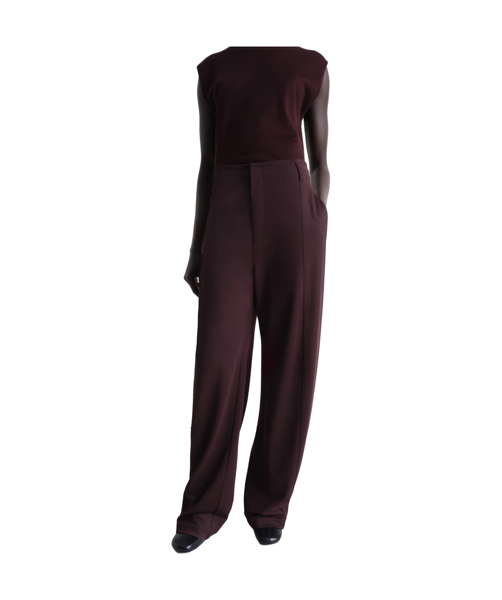 Lemaire Belt-loop Casual Pants In Black