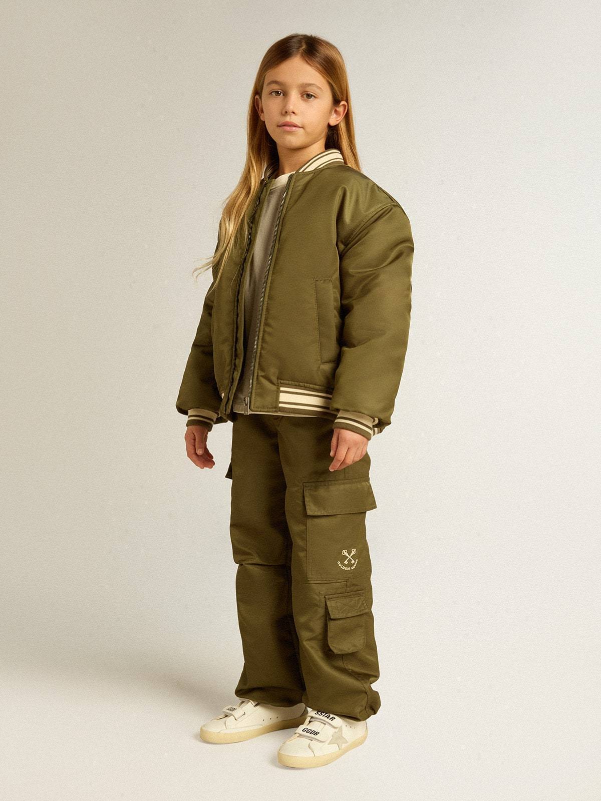 Golden Goose Water Repellent Cargo Pants In Green