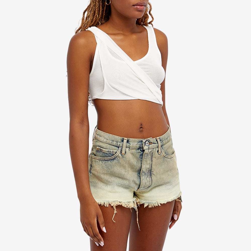 Heron Preston Twisted Pleated Vest In White