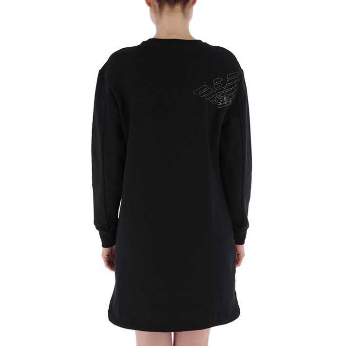 EA7 ROUND NECK LONG-SLEEVED DRESS 