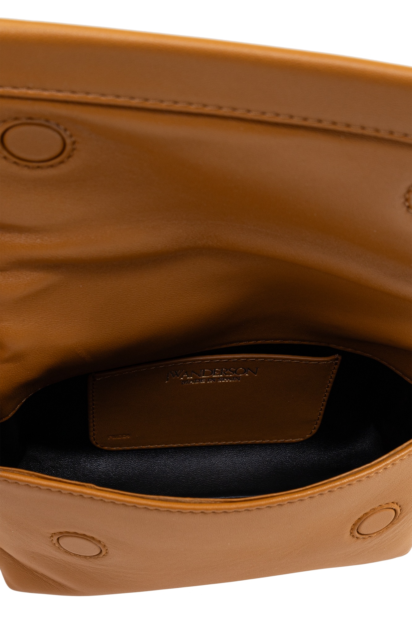 Jw Anderson Small Twister Leather Tote Bag In Orange