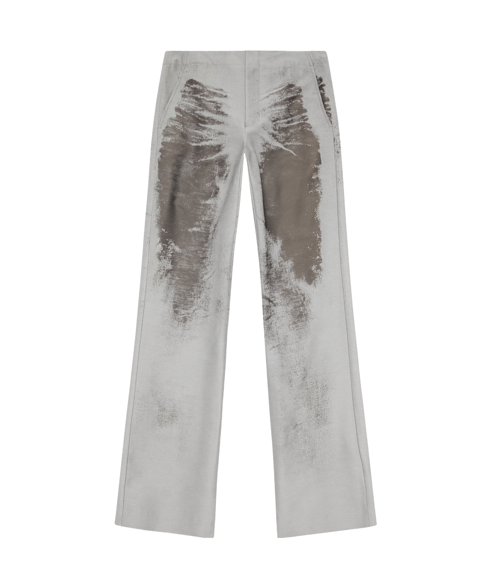 Diesel P-stanly Burn-out Trousers In Gray