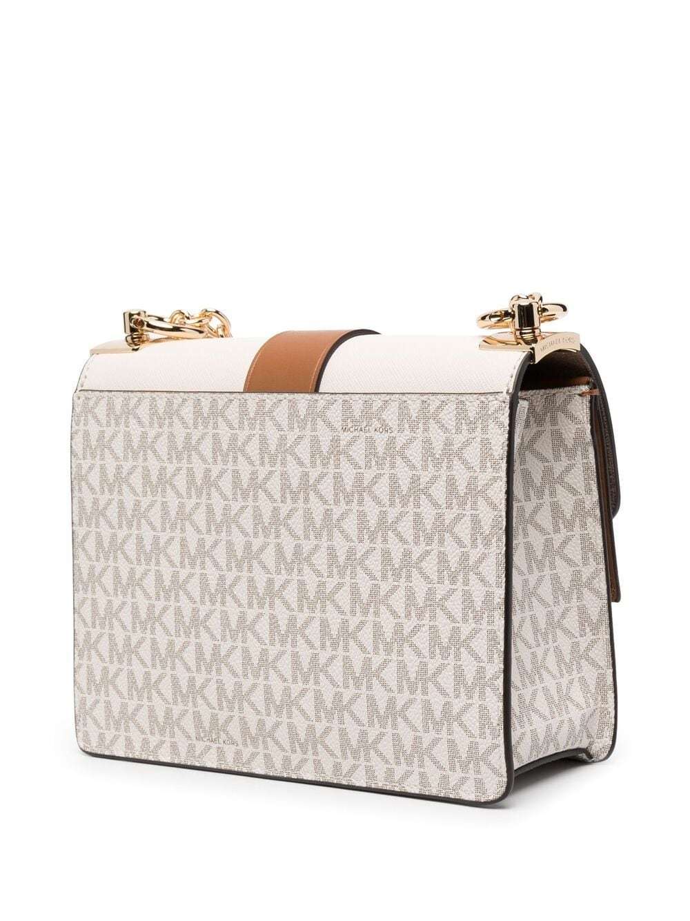 Michael Michael Kors Greenwich Shoulder Bag In White