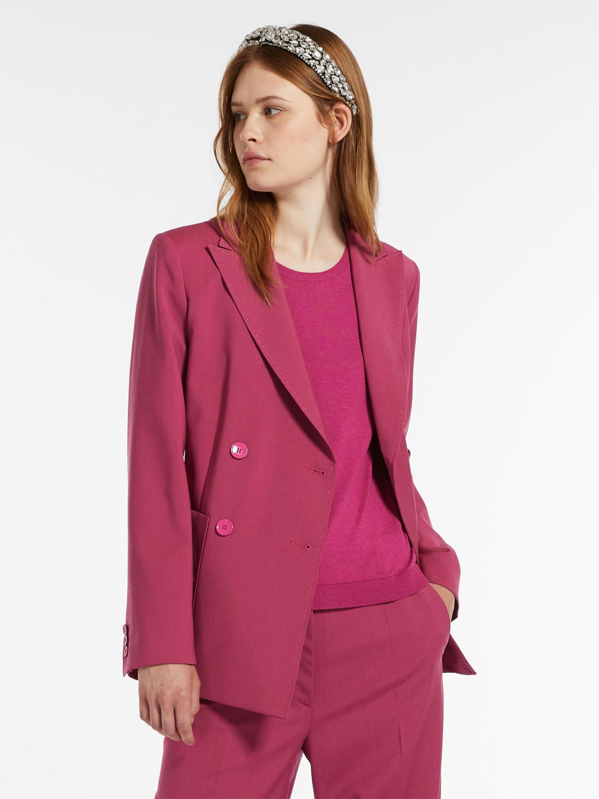Weekend Max Mara Casual Wide-legged Trousers In Pink