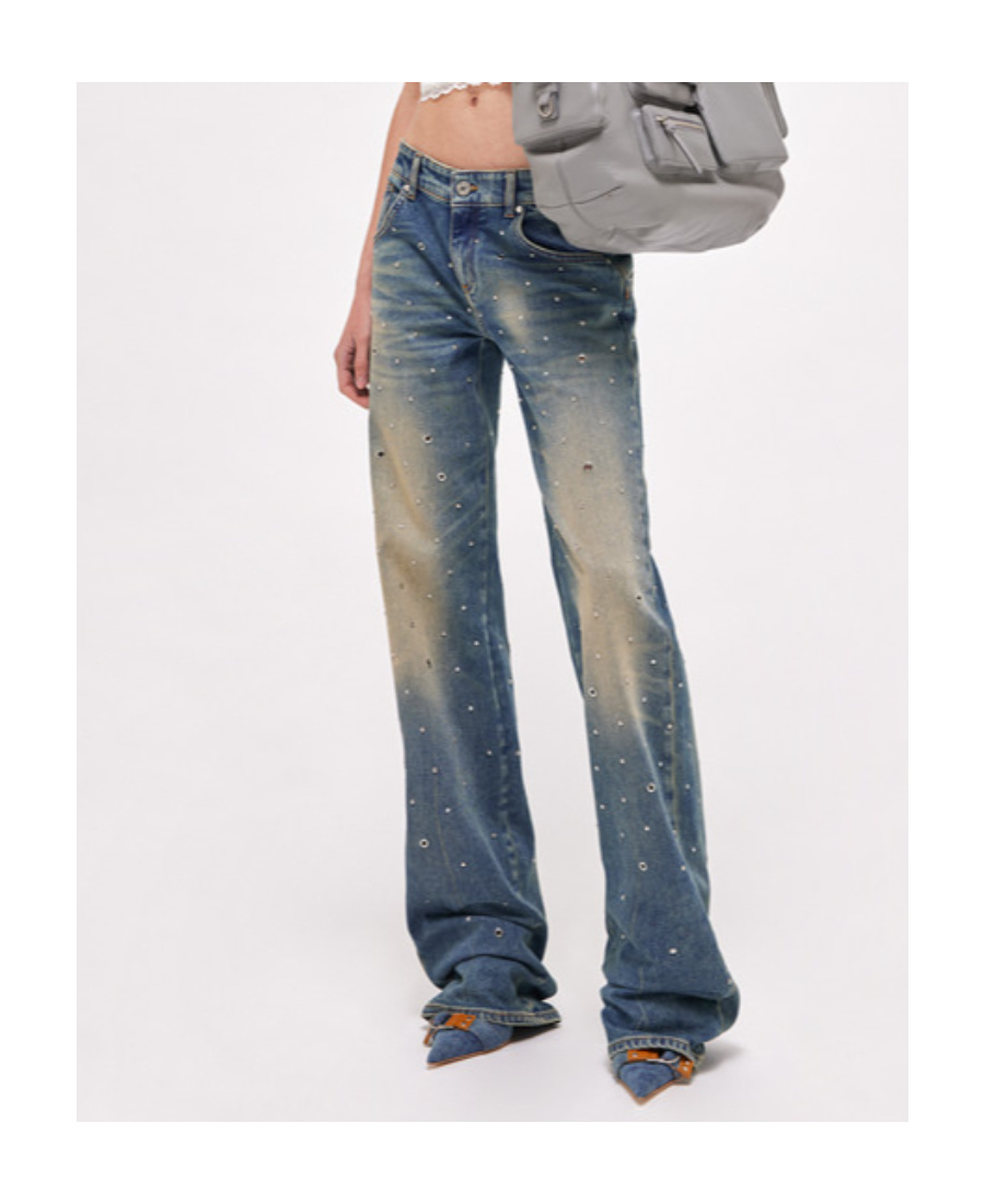 Blumarine Imitation Old Jeans In Blue