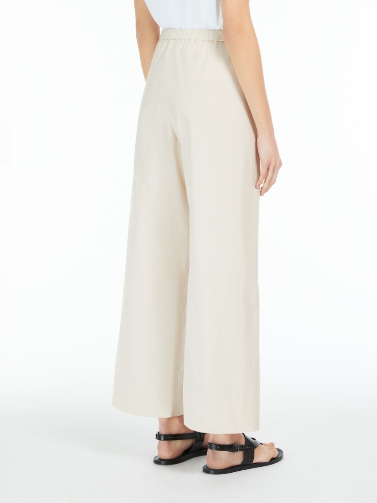 Max Mara Draw Rope Waist Sweatpants In White