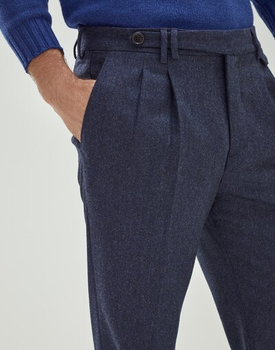Brunello Cucinelli Tapered Trousers In Black
