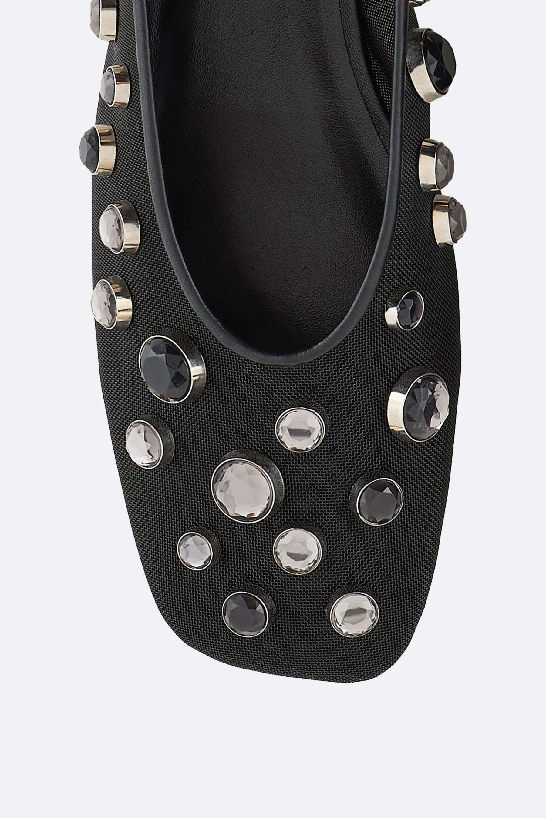 GIORGIO ARMANI SQUARE TOE BALLET FLATS