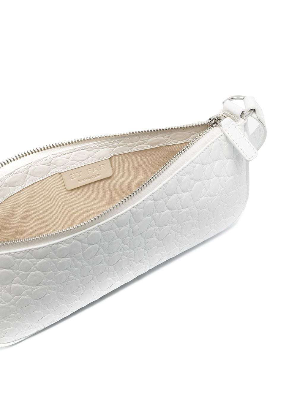 BY FAR ONE SHOULDER BAG WITH IMITATION CROCODILE PATTERN