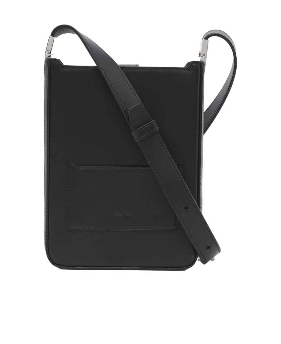 Burberry Mini Olympia Leather Crossbody Bag In Black
