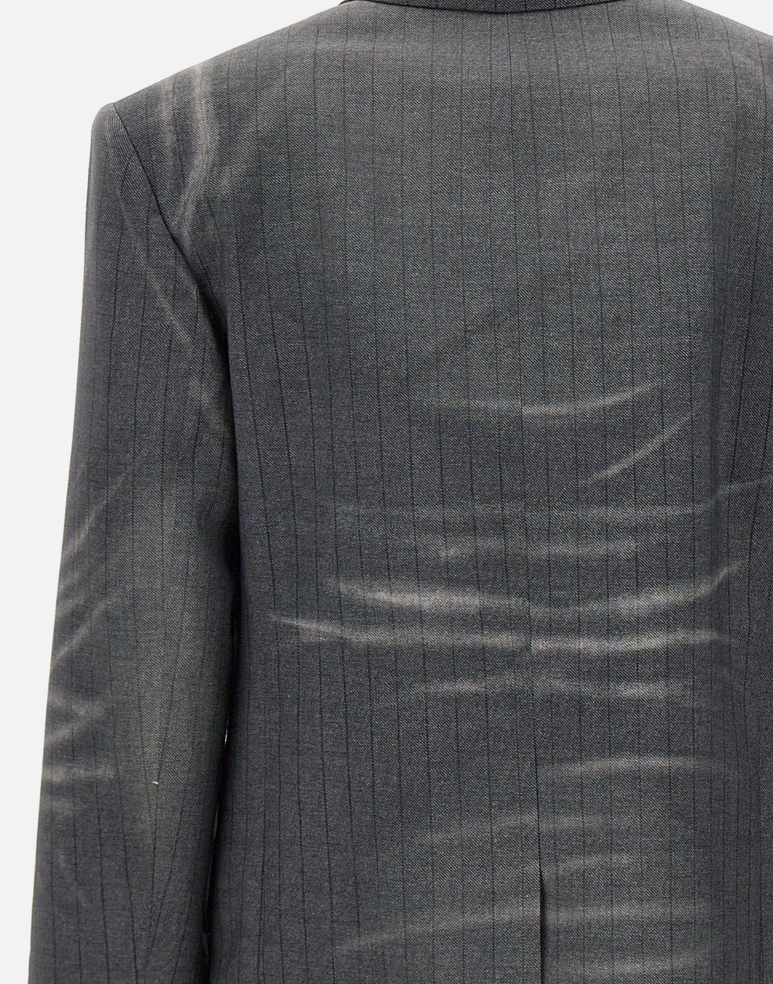 Diesel G-kess Whiskering-effect Blazer In Gray
