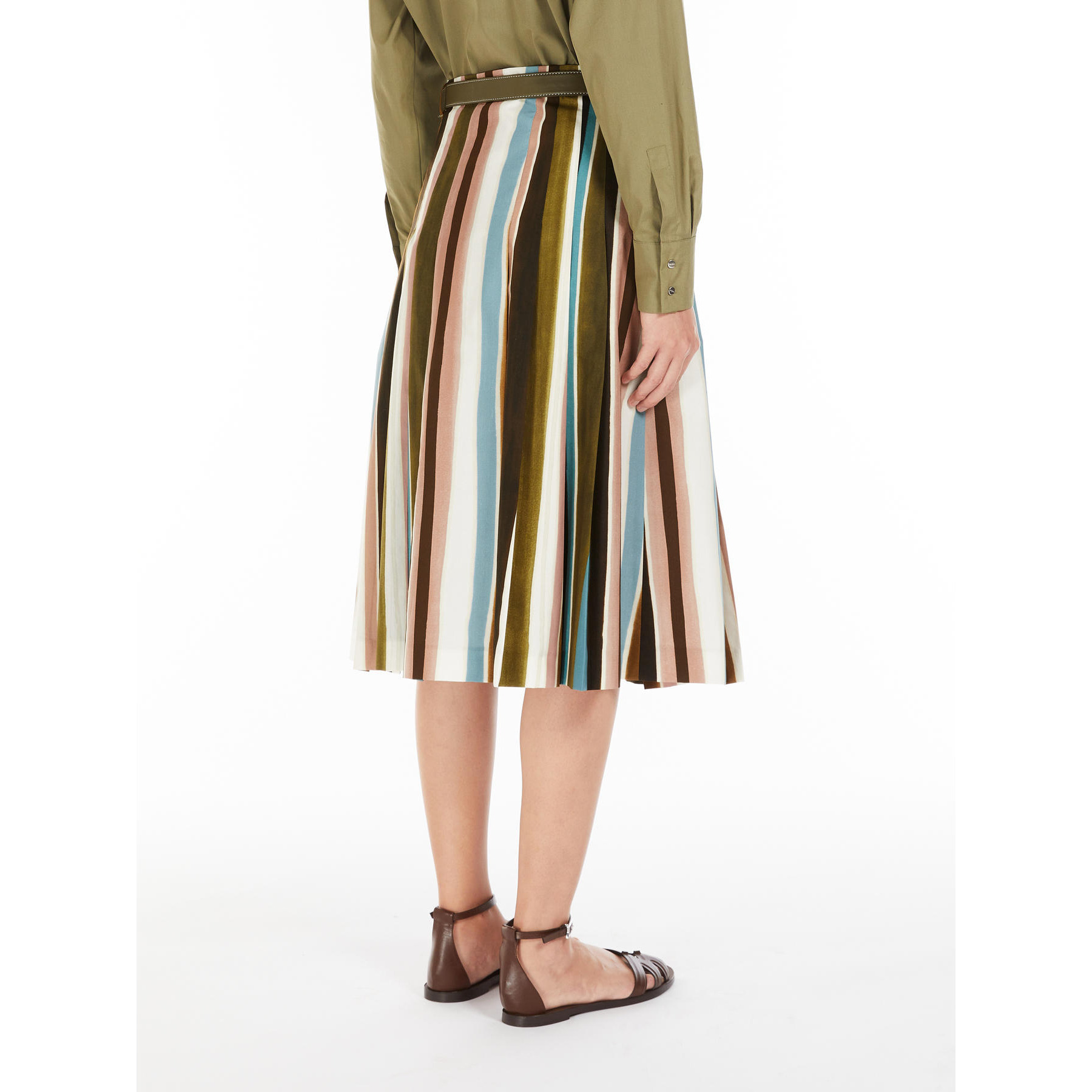 Max Mara Patterned Half-length Skirt In Multicolor