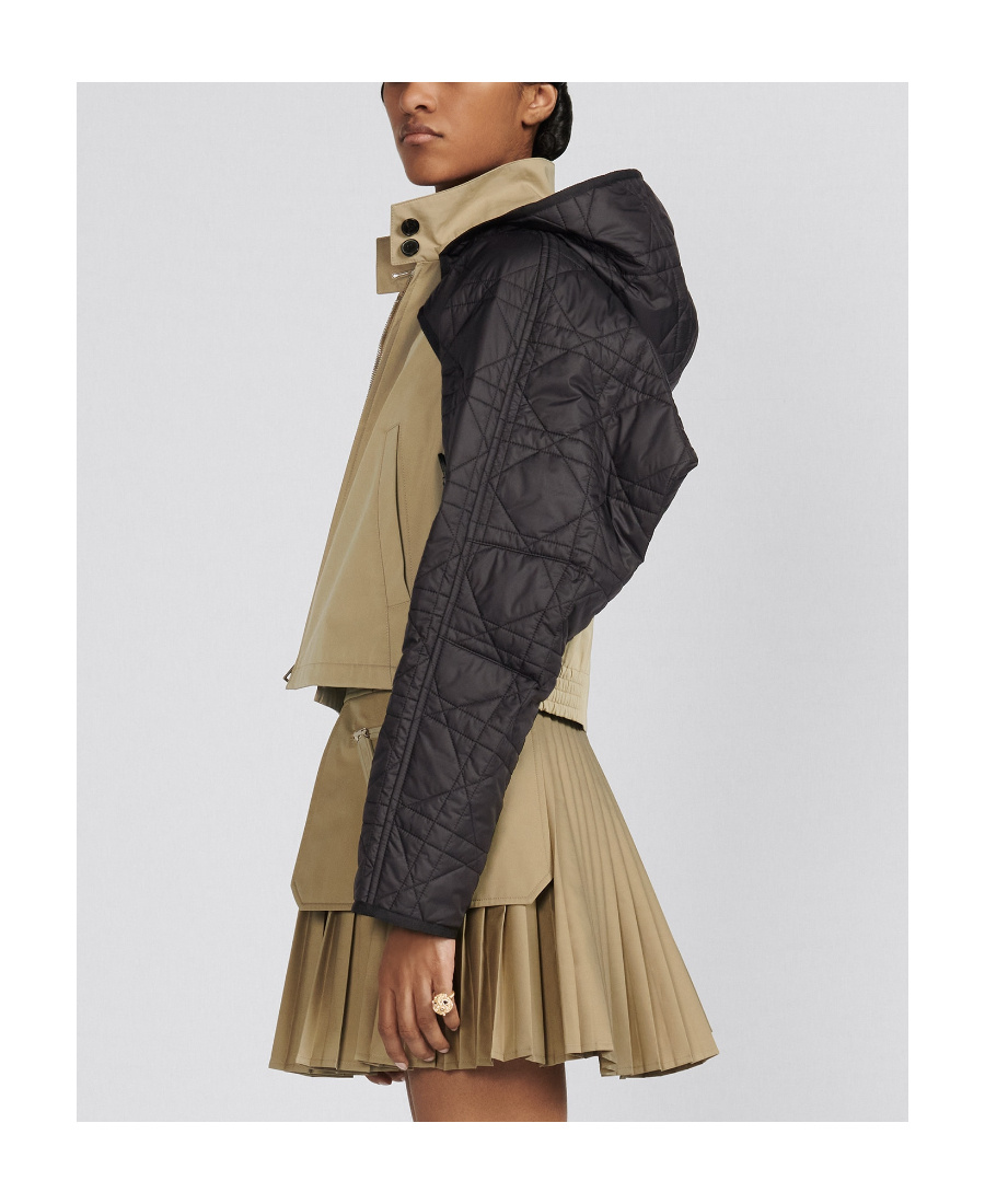 Dior Two-in-one Short Coat In Black