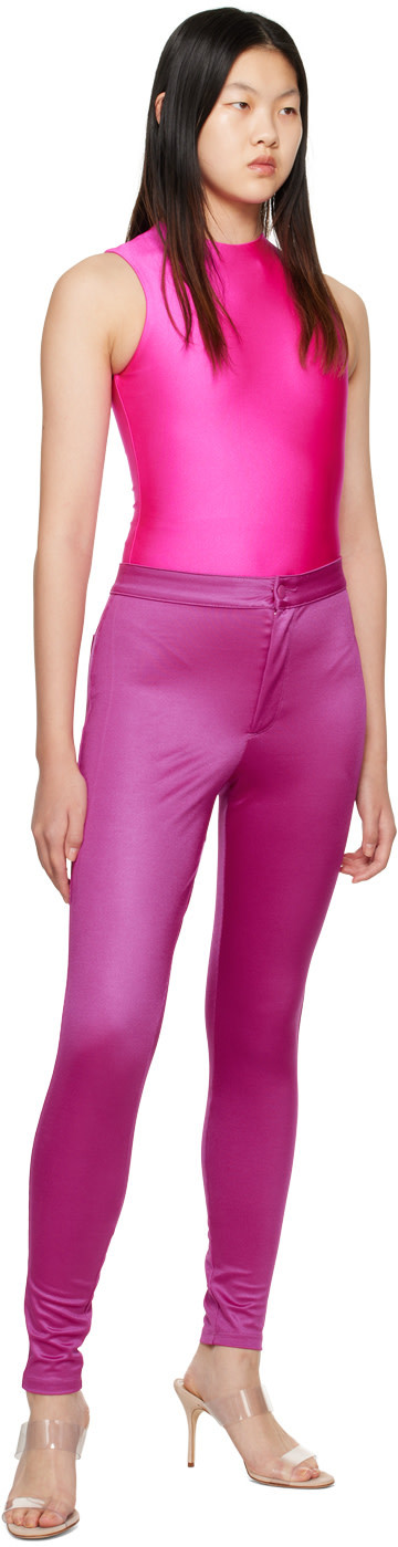 Skims Elastic Casual Pants In Pink