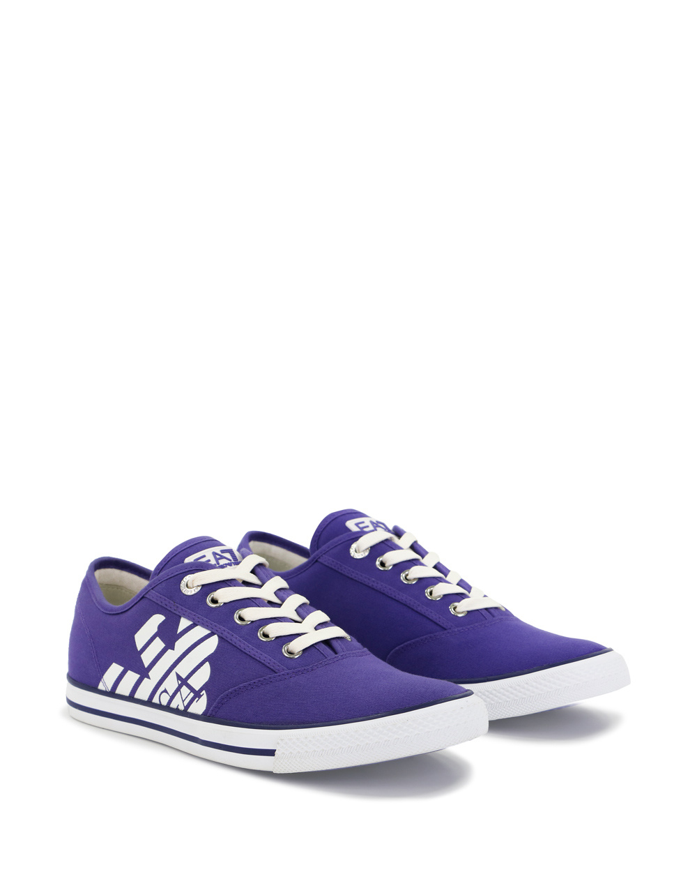 EA7 LOGO STRAPPED CASUAL SNEAKERS