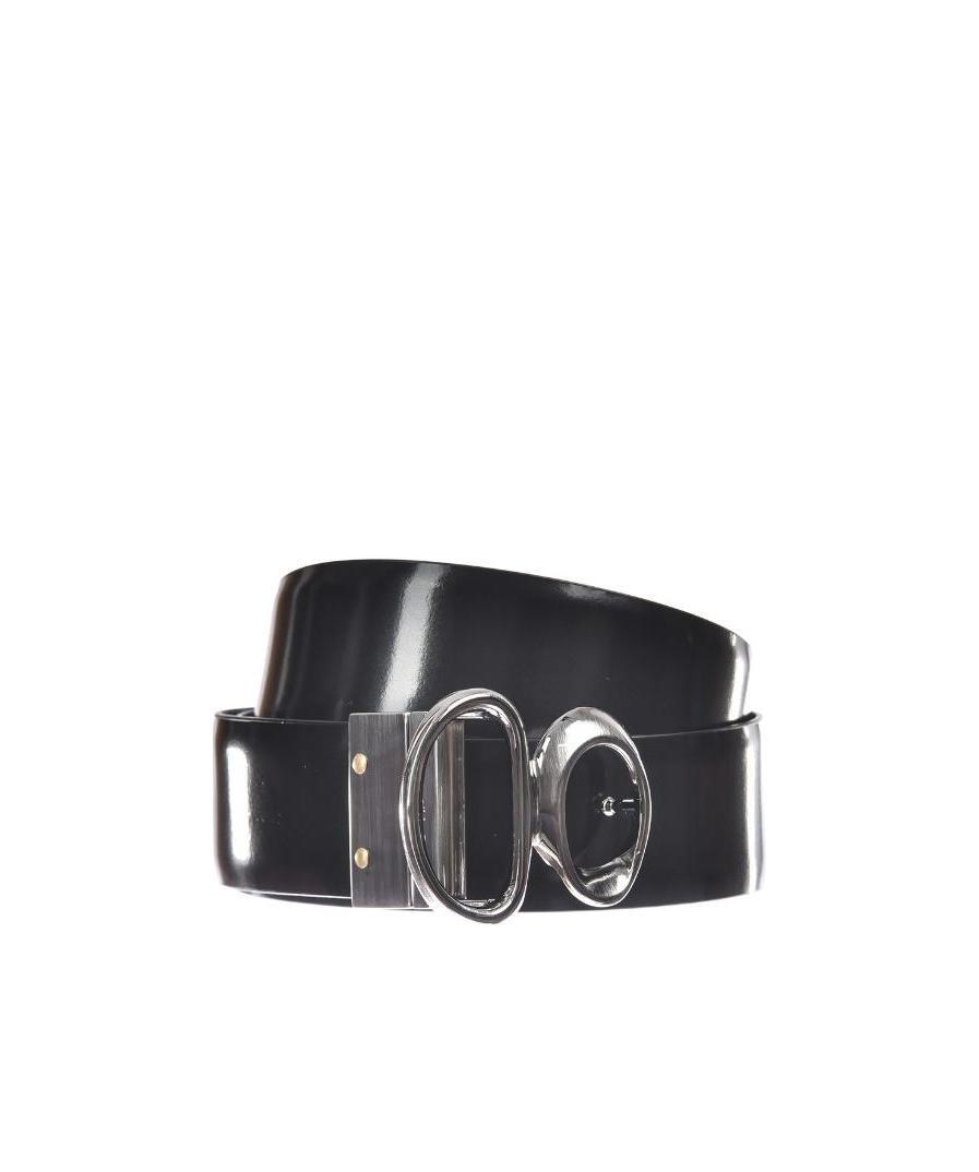 Zegna Logo Belt In Gray