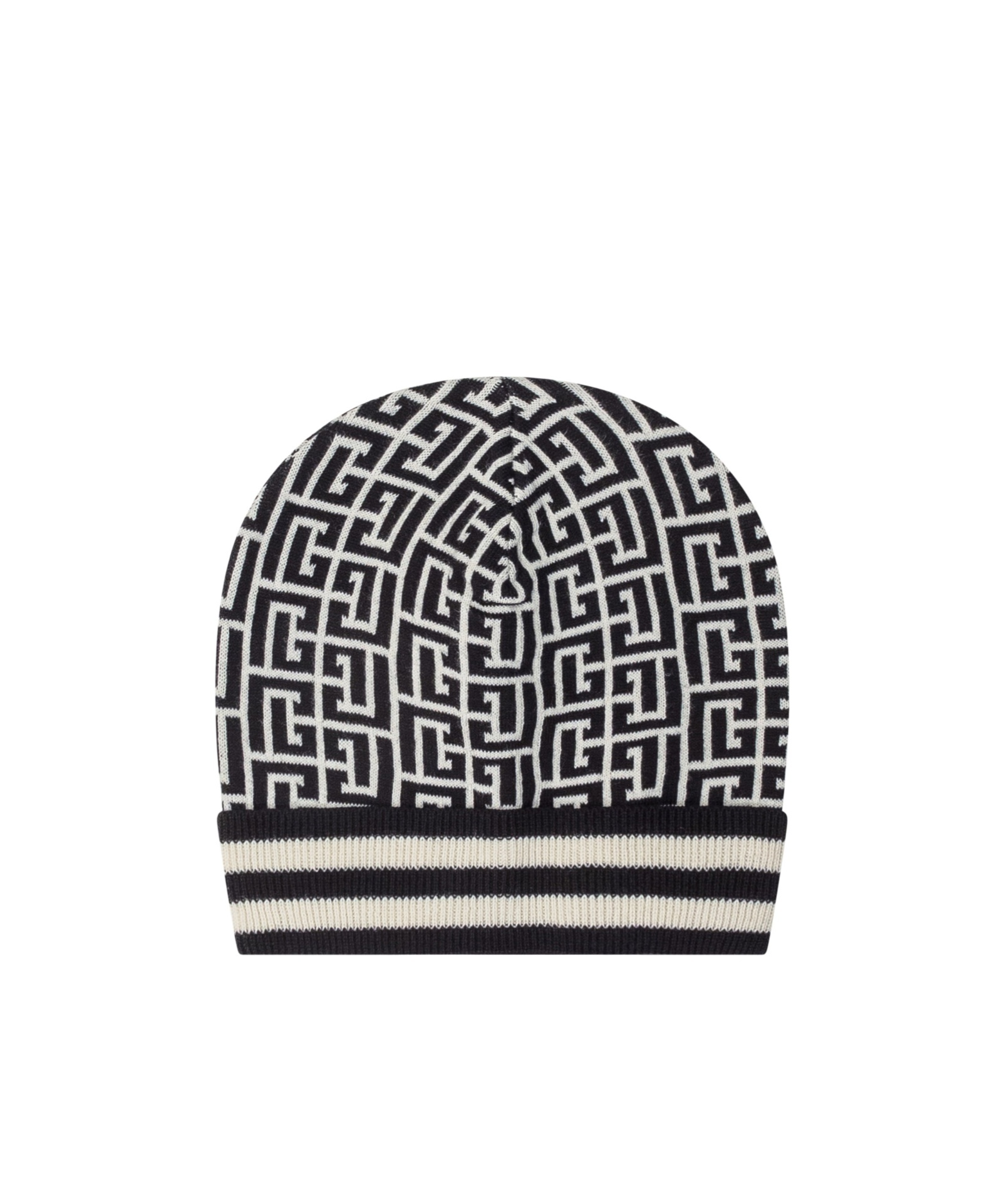 Balmain Monogram Beanie In Black