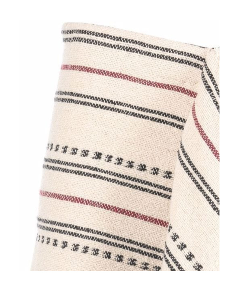 Isabel Marant Étoile Jiloa Stripe Cotton Blanket Skirt In Nude