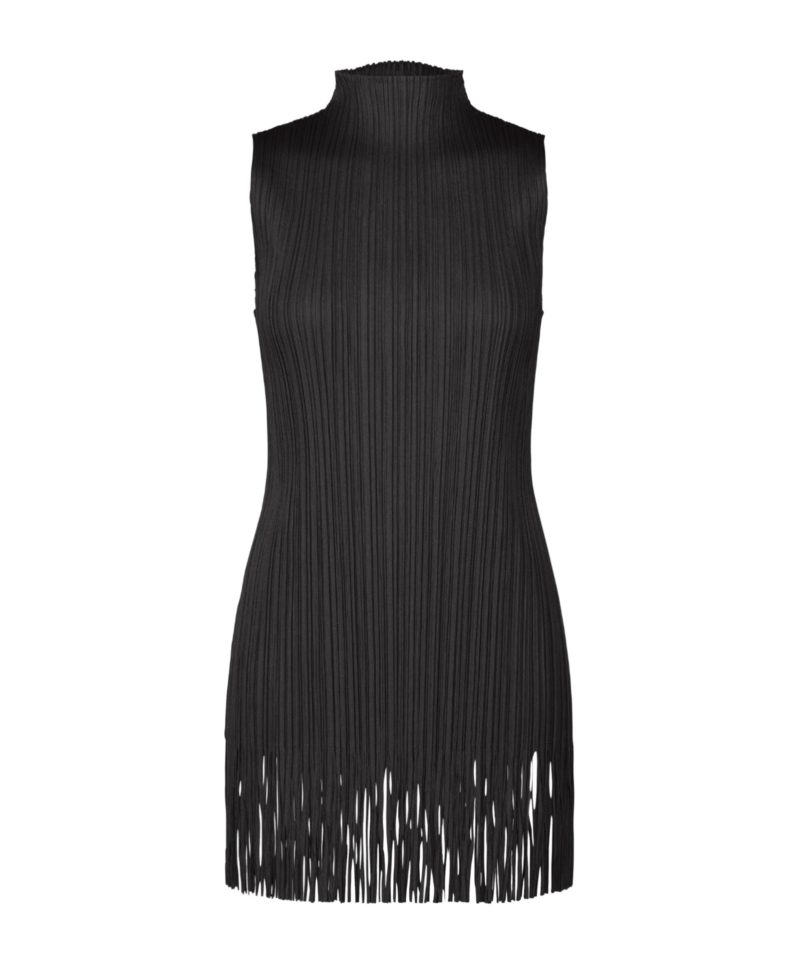 Issey Miyake Sleeveless Tunic In Black