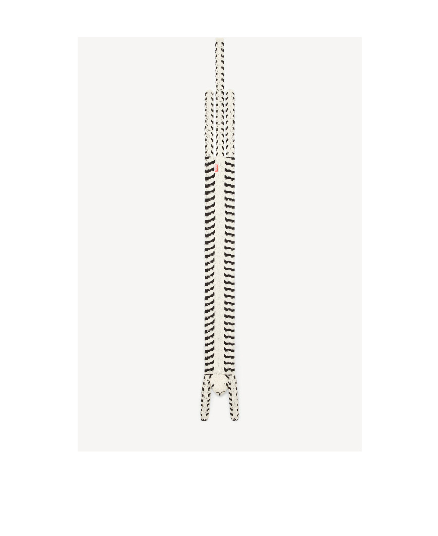 Kenzo Striped Scarves In White