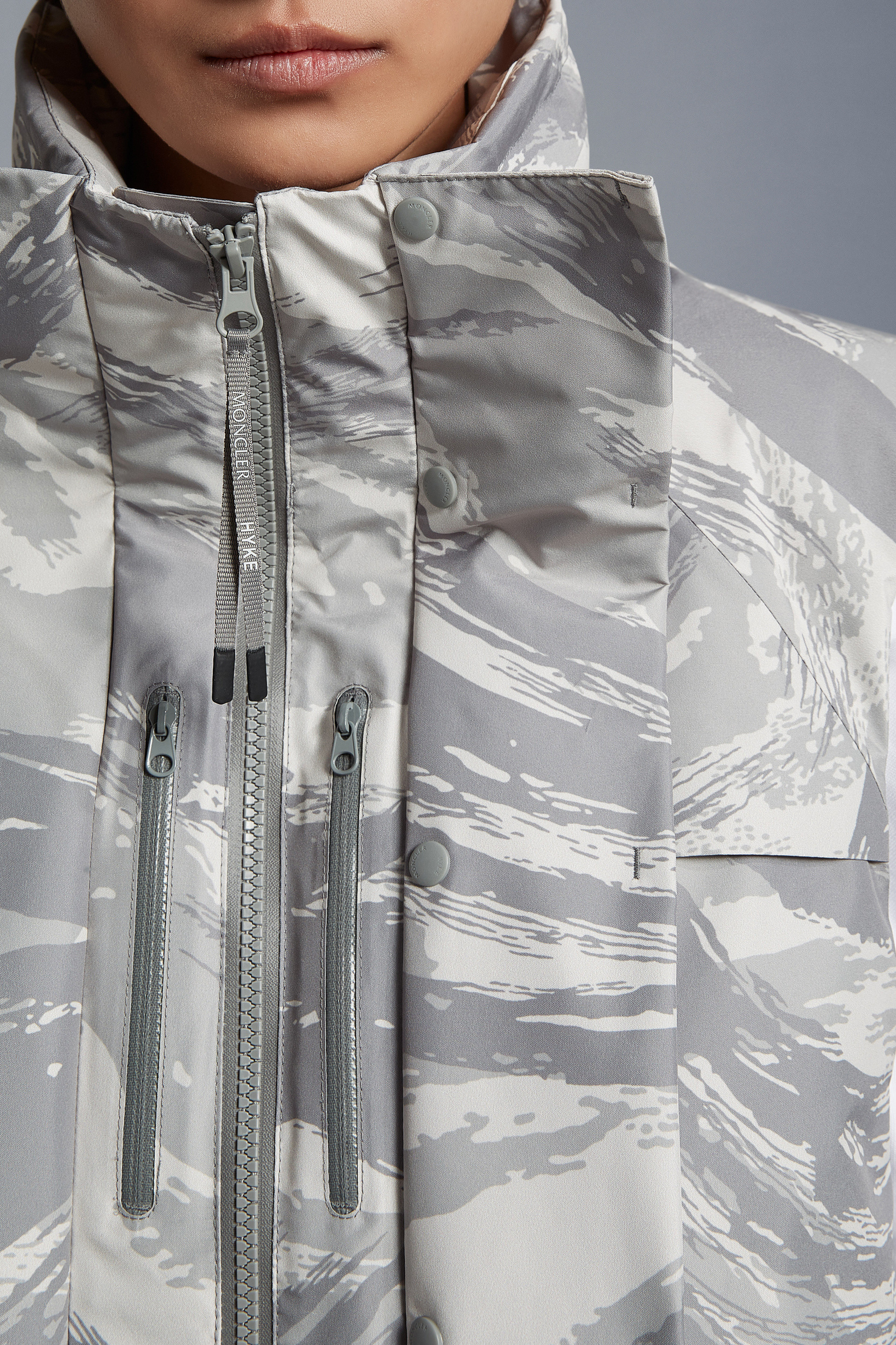 Moncler X Hyke Vanilis Padded Gilet In Gray