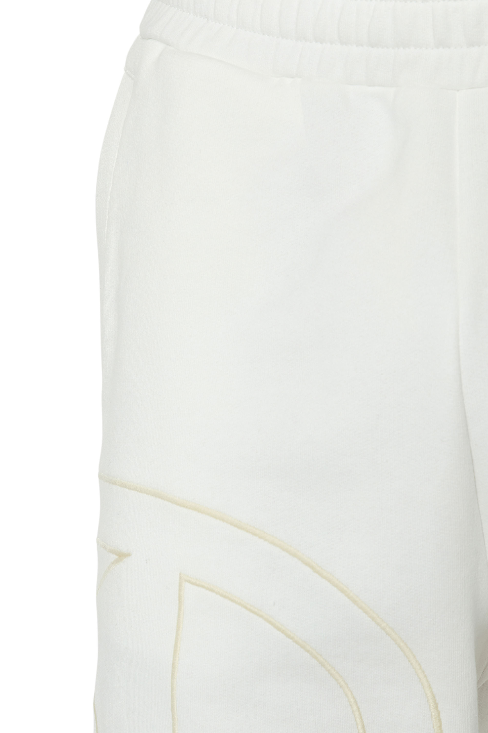Diesel Embroidered-logo Cotton Short In White