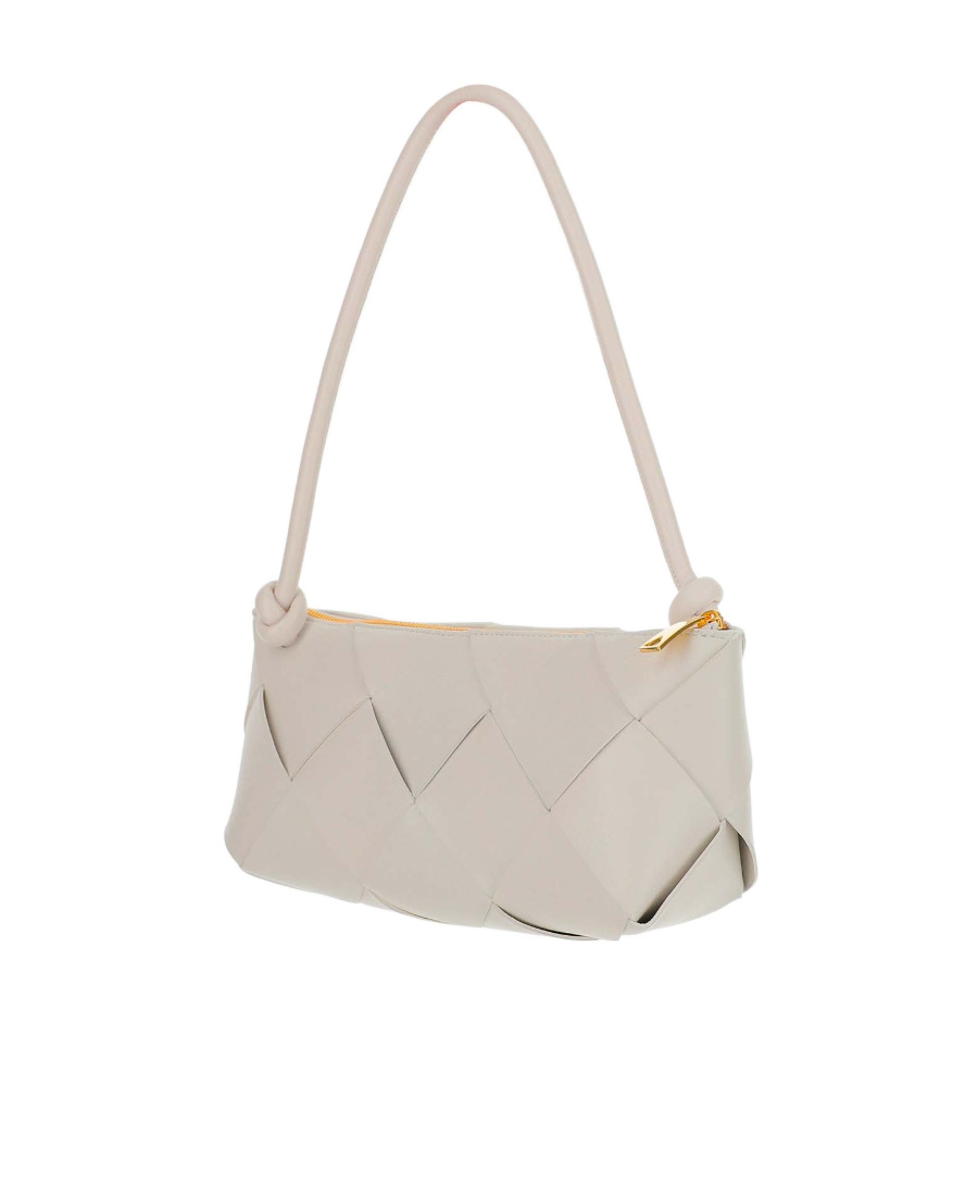 Bottega Veneta Woven Detail Wallet In Nude