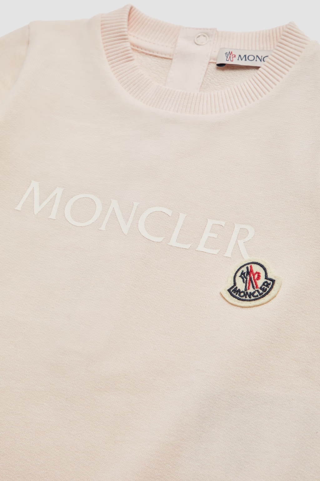Moncler Long-sleeved Jumpsuit In Pink
