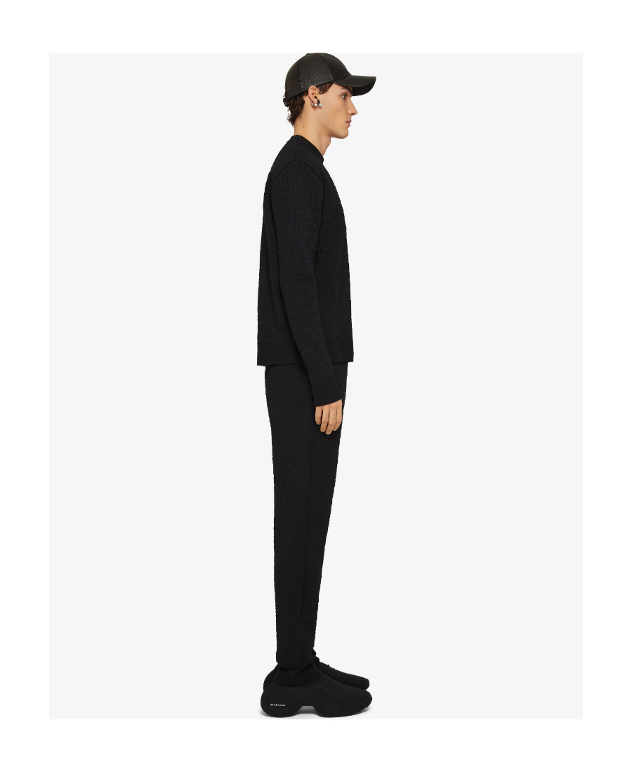 Givenchy 4g Jacquard Jogger Pants In Black