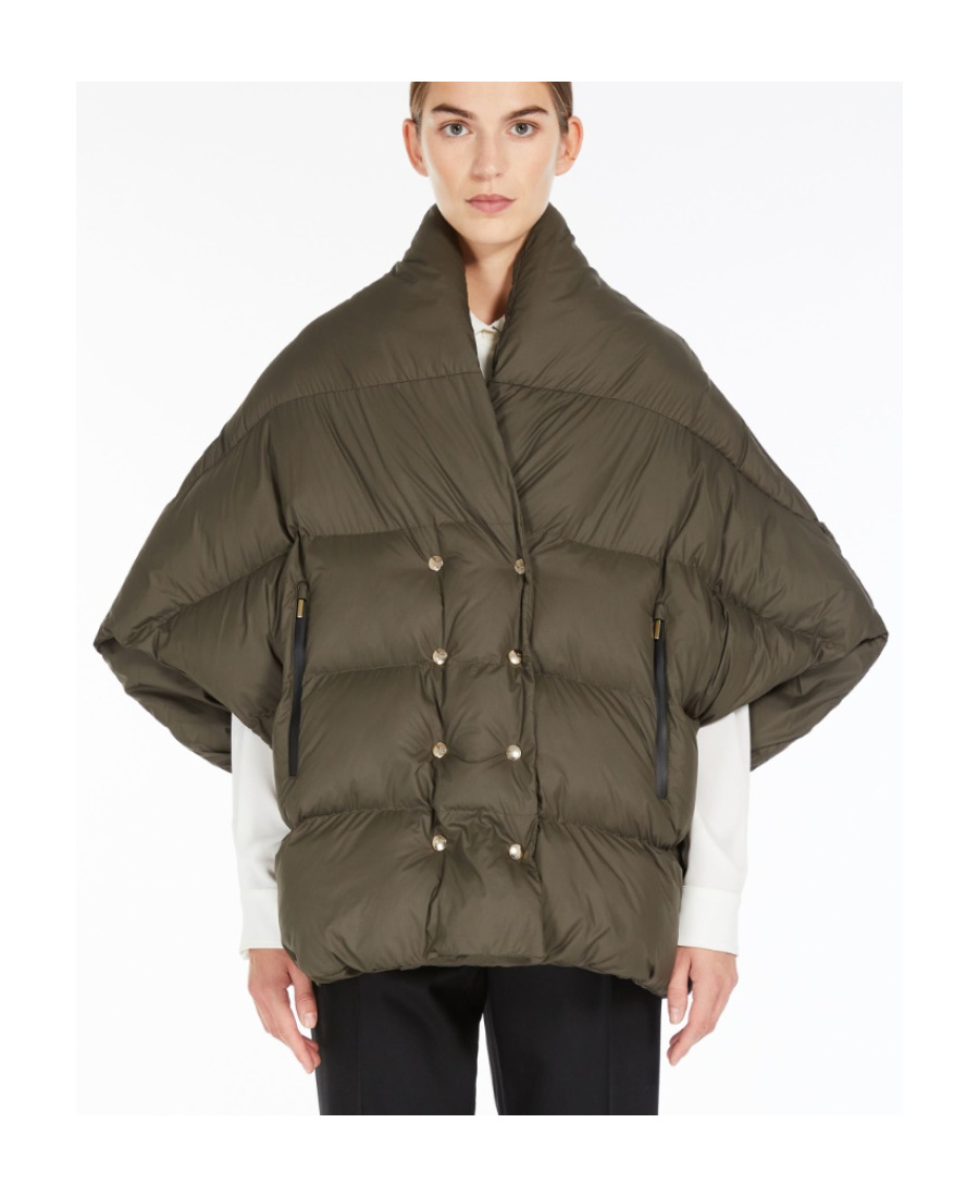 Max Mara Double-breasted Cloak In Brown