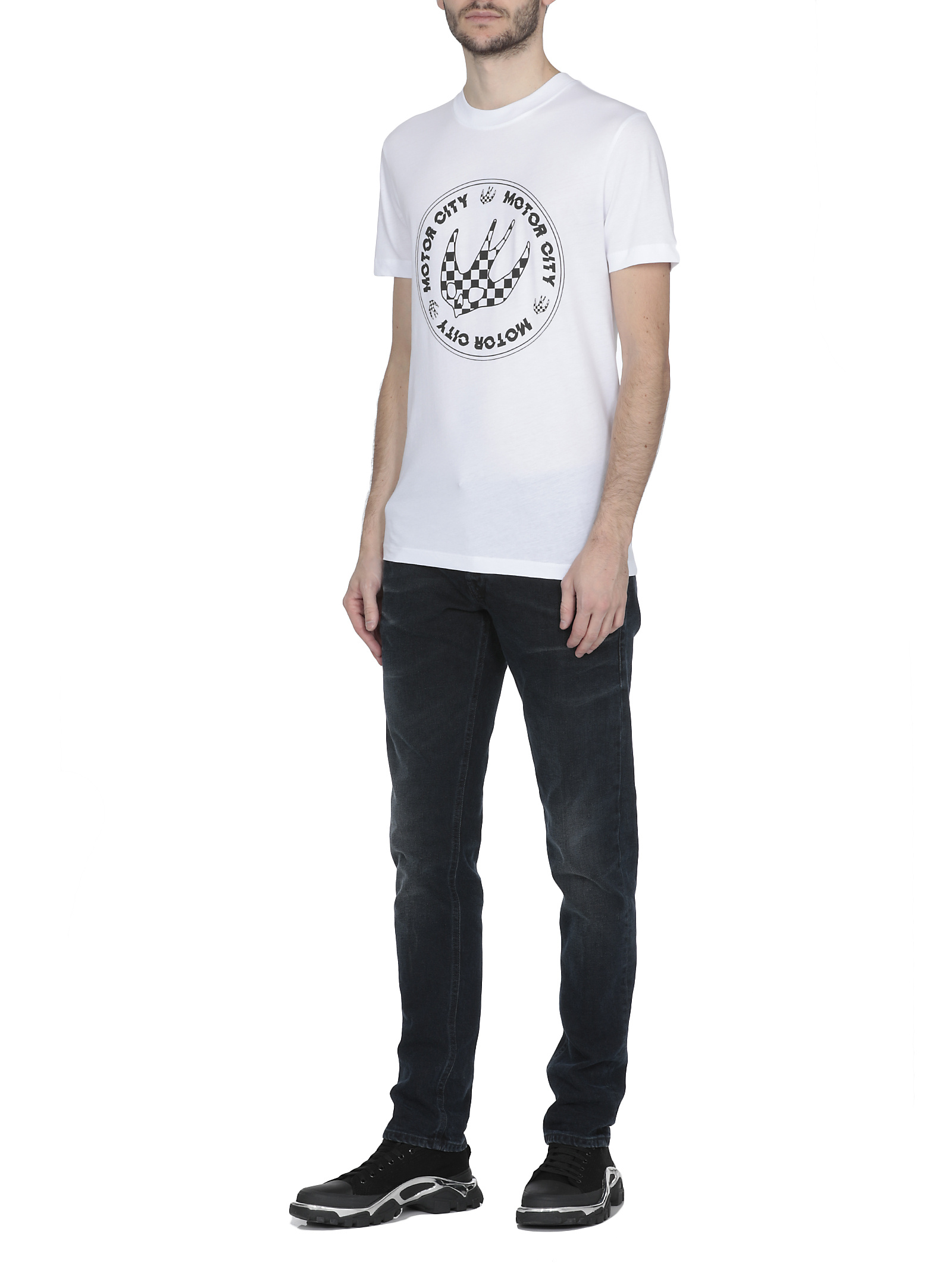 Mcq By Alexander Mcqueen Pattern Printed White T-shirt In White