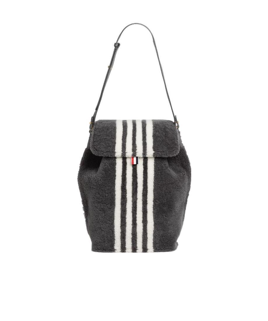 Thom Browne 4-bar Stripe Backpack In Black