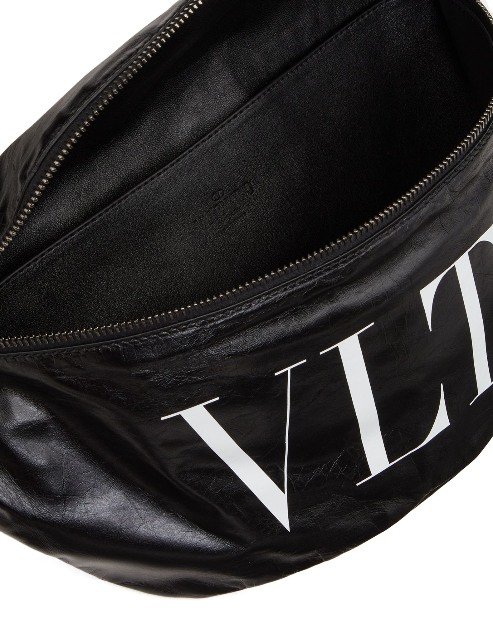 Valentino Garavani Banana Bag In Printed Logo In Black