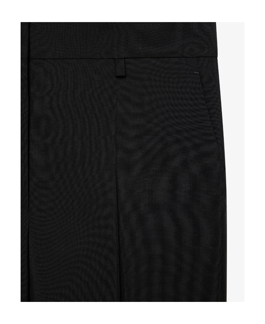 Shop Givenchy Oversized Pants In Wool And Mohair In Black