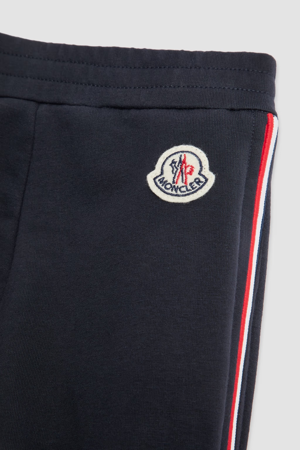Moncler Three-color Sweatpants In Blue