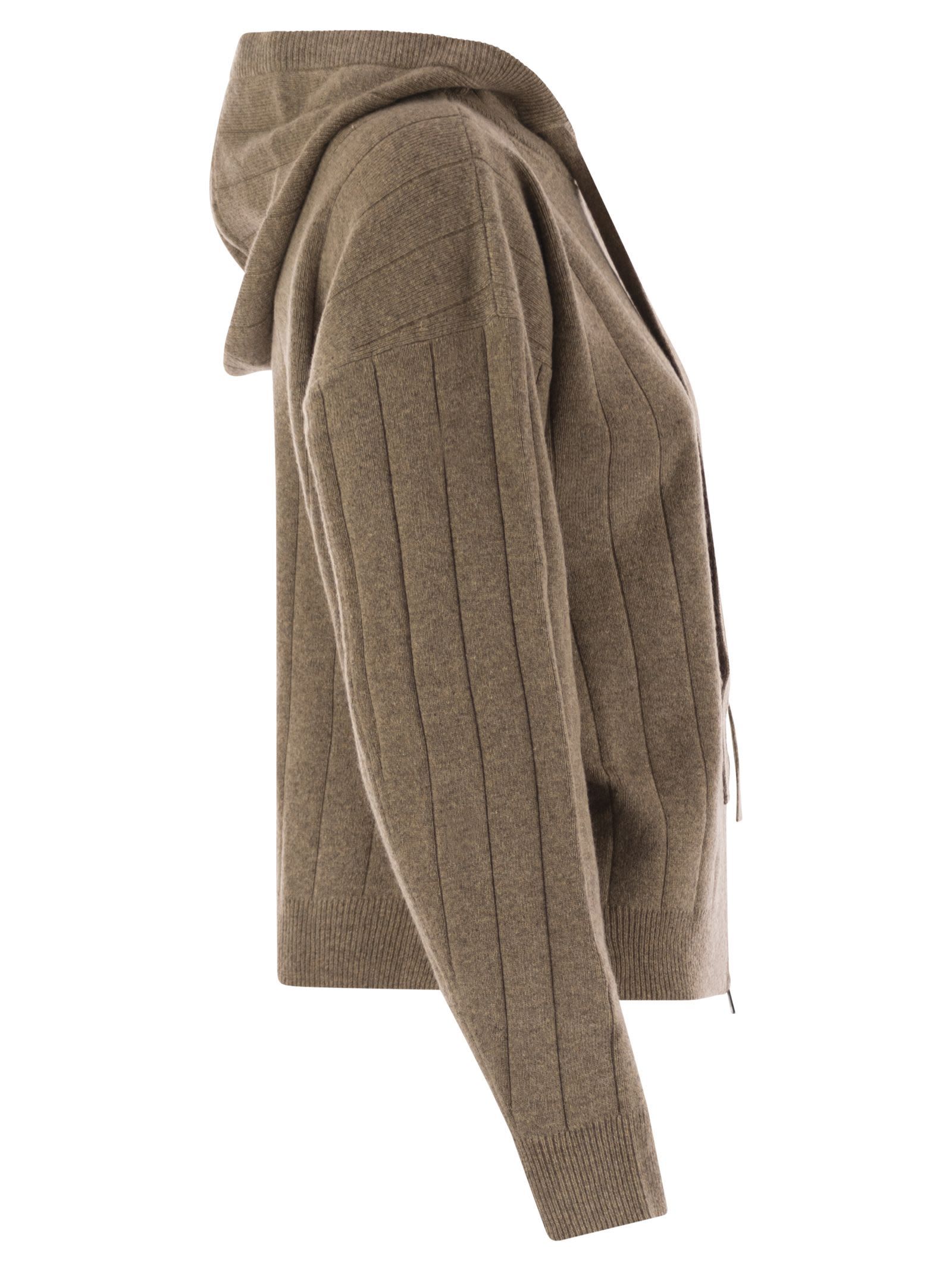 Max Mara Long-sleeved Cardigan In Brown