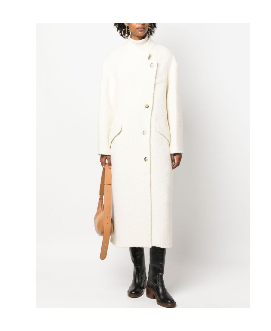 ISABEL MARANT ÉTOILE FINE-CHECK SINGLE BREASTED COAT
