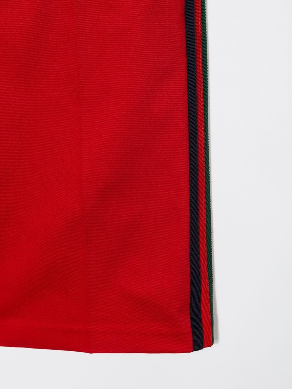 Gucci Striped Detail Trousers In Red