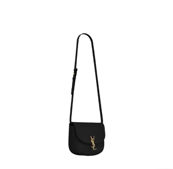 Saint Laurent Kaia Small Leather Shoulder Bag In Black