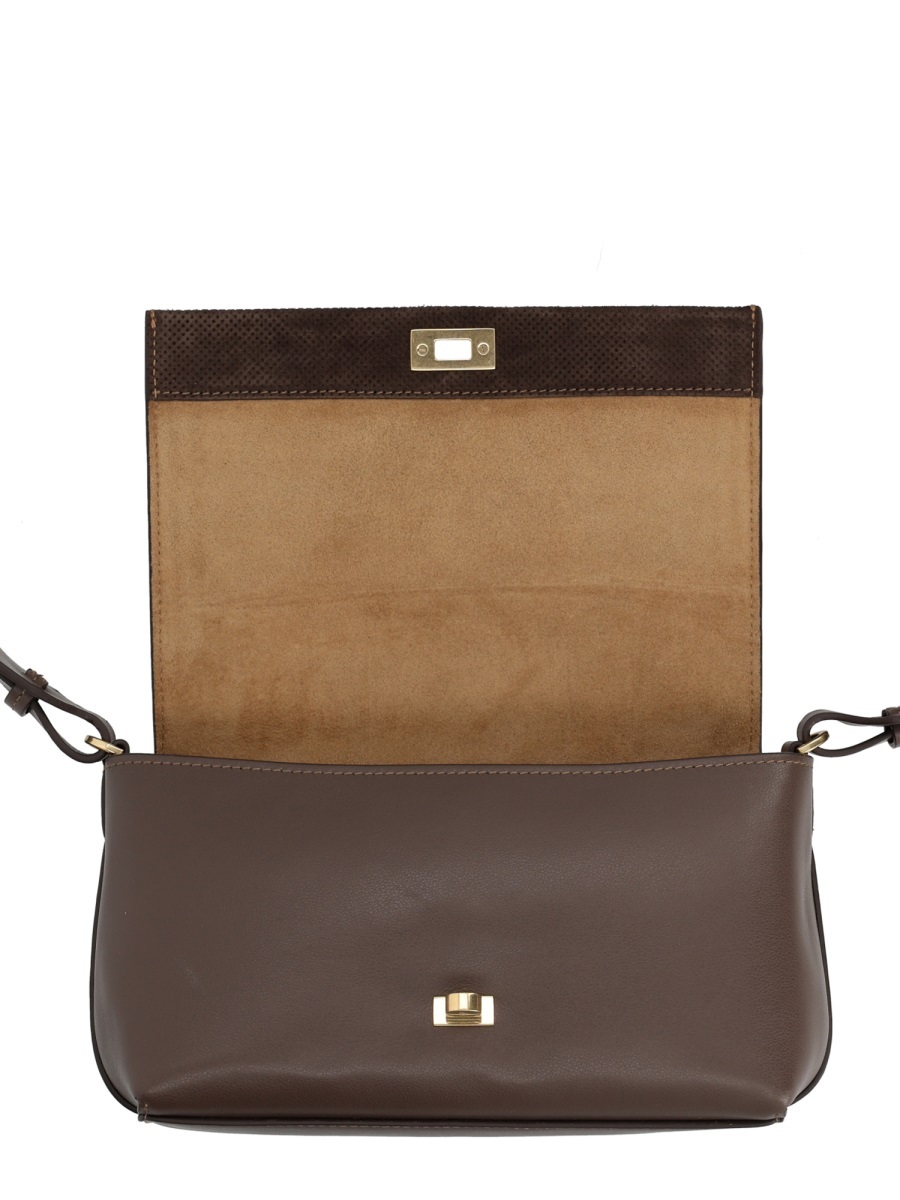 Anya Hindmarch Suede Cross-body Bag Adjustable Strap In Brown