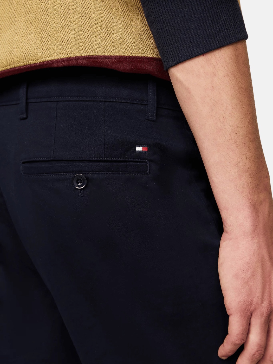 TOMMY HILFIGER BELT-LOOP CASUAL PANTS