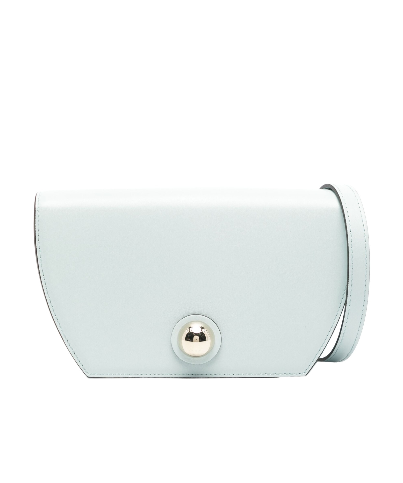 Shop Furla Clamshell Crossbody Bag In White