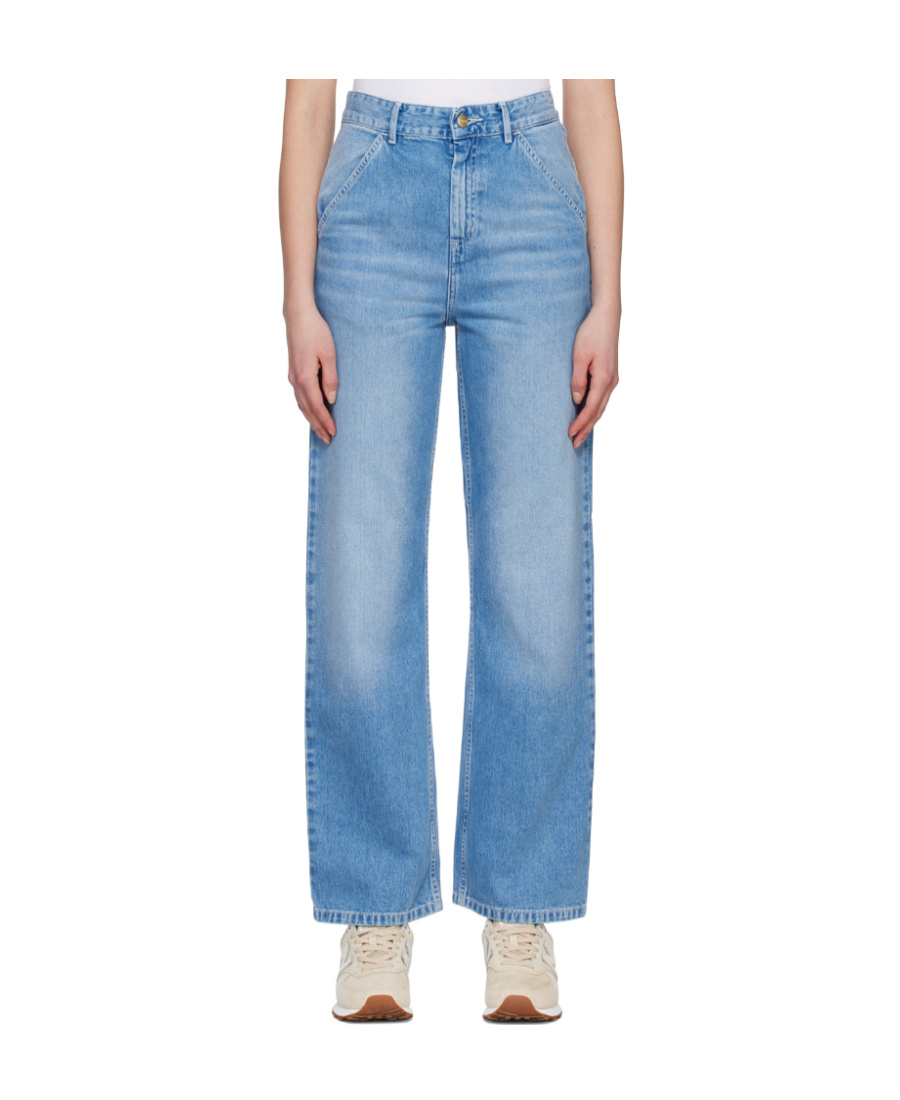 Carhartt Blue Simple Jeans In Blue