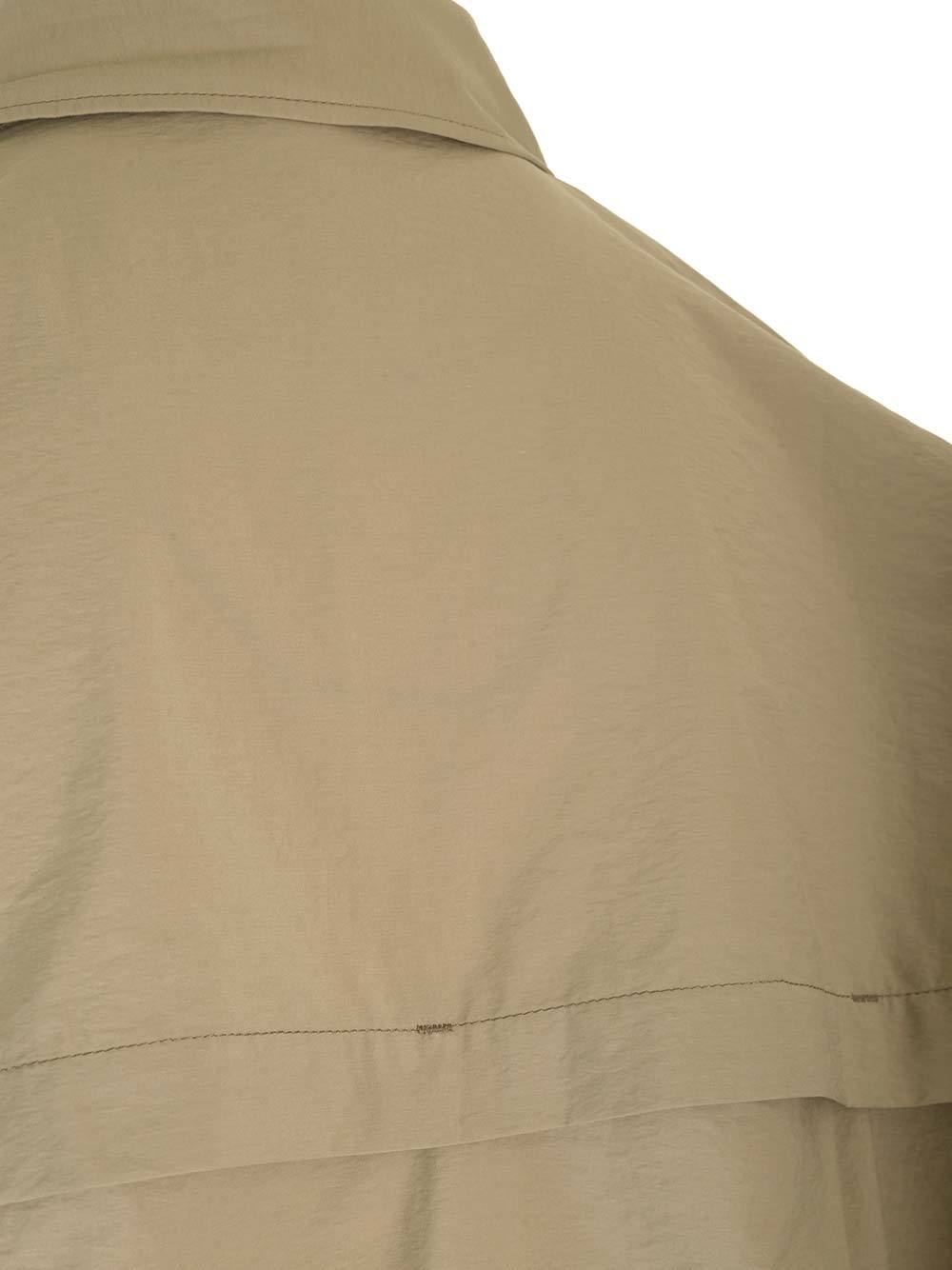 Lemaire Voile Shortsleeved Shirt In Nude