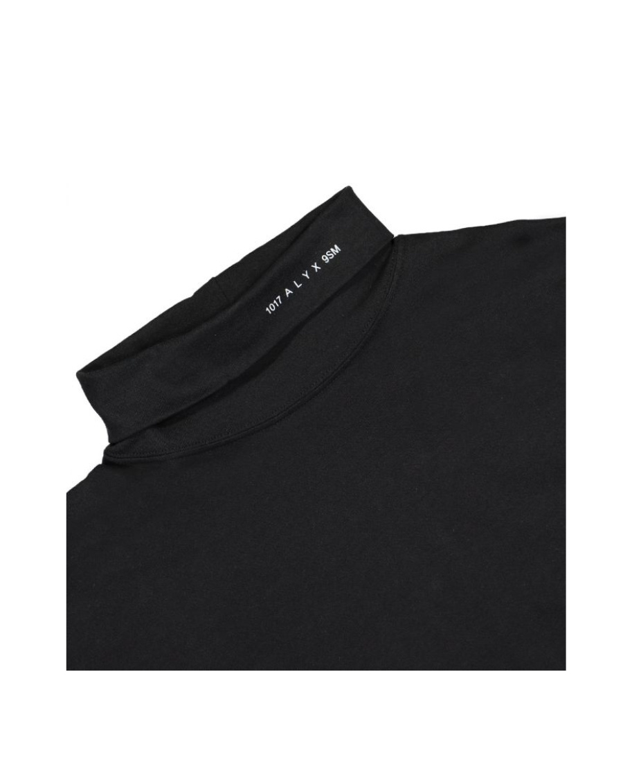 Alyx Roll-collar T-shirt In Black