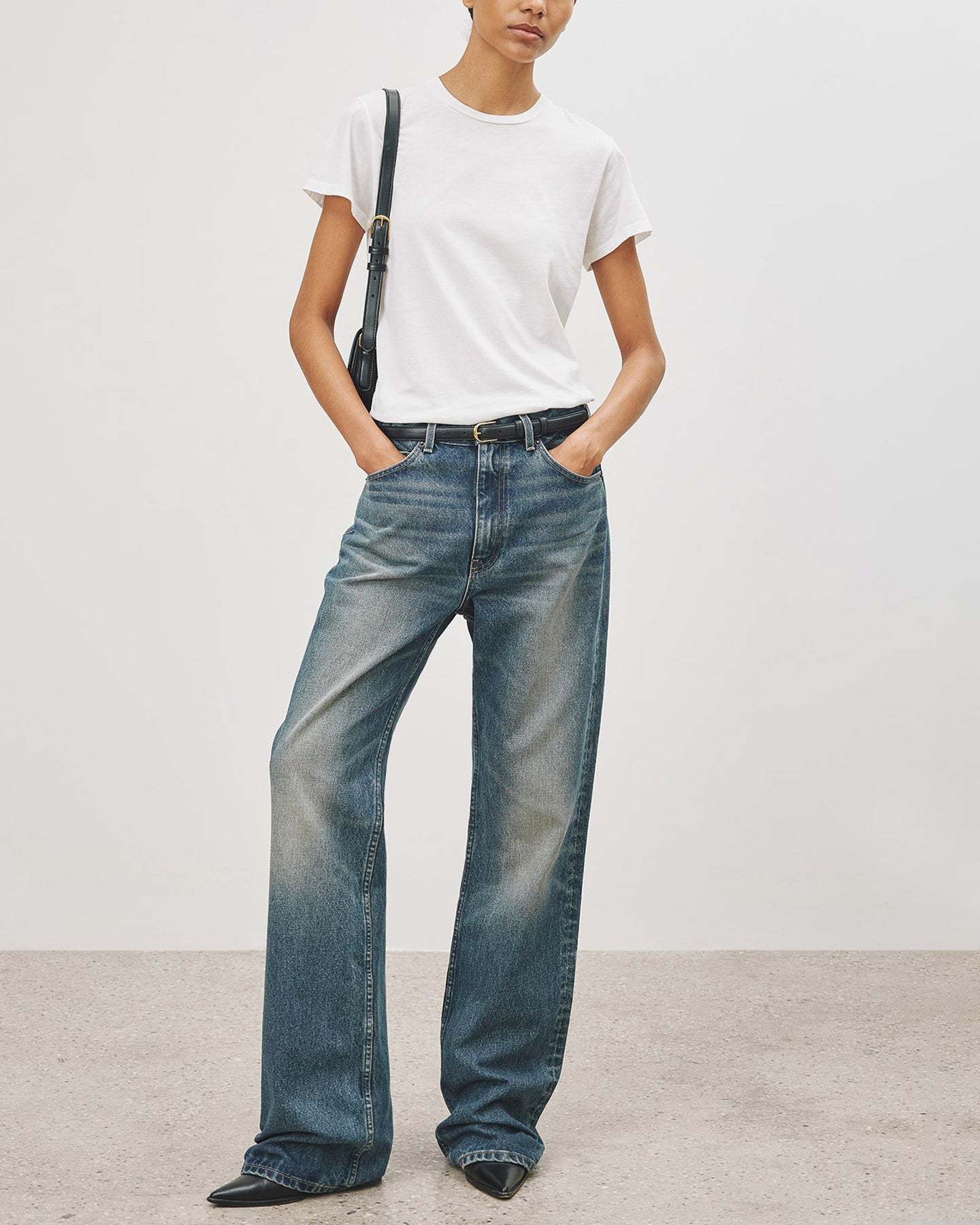 Nili Lotan Open-necked Black Shirt In White