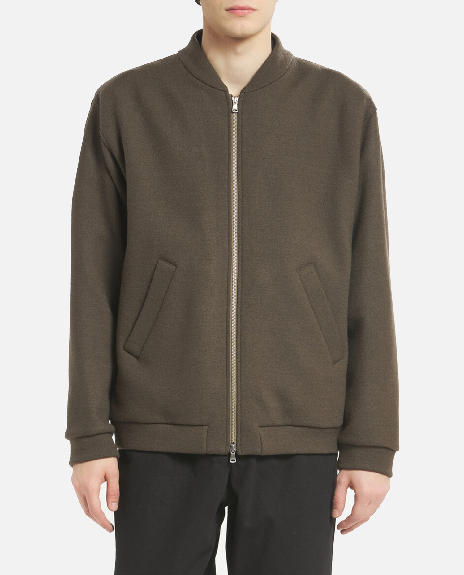 Barena Venezia Capospalla Bomber Zip Gabier Lanoso 98 Lana 2 Elastan Jackets Green In Brown